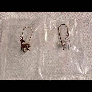 Avon VTG Sterling Silver Earrings Capricorn NIB